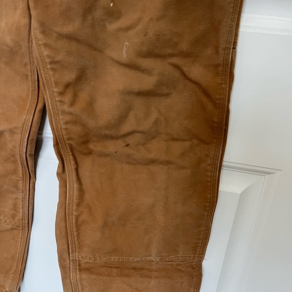 Carhartt Relaxed Fit Bib Overalls 28x30 STAINED SEE PICTURES - Picture 8 of 14